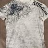 Vintage AFFICTION T-shirt New Harajuku Hip-hop Crew Neck Men's and Women's Short-sleeved Blade Cross