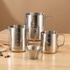 Milk Frother Pitcher Coffee Latte Art Cup Stainless Steel Clear Scale Precise Control Home Professional Cafe Accessorios