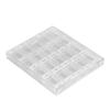 Clear Nail Accessory Organizer Box 20 Grids Bead Organizer Storage Box  For Nail Rhinestone
