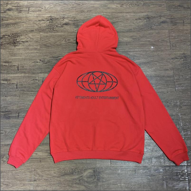 VTM Vitmeng Unisex Loose Casual Hoodie with Letter Print & Embroidery