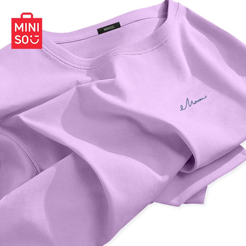MINISO Women's Pure Cotton Short Sleeve T-shirt