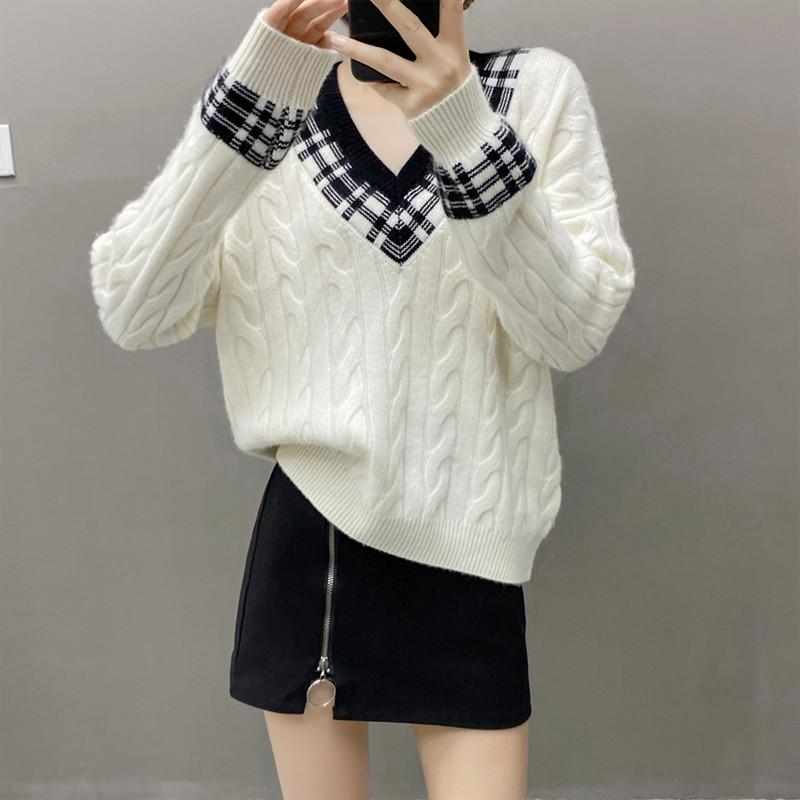 Qinghe 100% Pure Cashmere Women's Sweater - Ultra Soft Luxury Winter Pullover