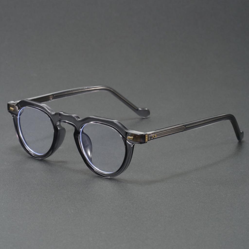 Retro Round Acetate Optical Glasses Frame for Men and Women Vintage Style Eyewear