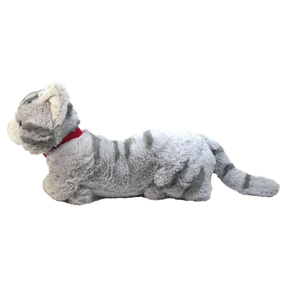 Sun Lemon Knee Cat Plush Toy M Size Gray