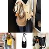 Trendy Street Style Canvas Bucket Bag For Women Spacious With Magnetic Closure