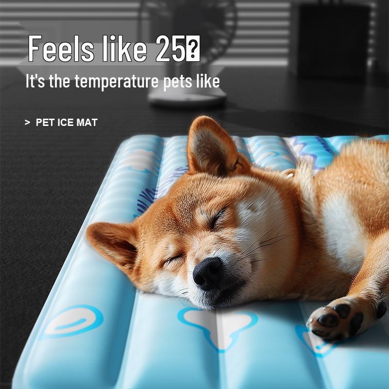 Pet Cooling Mat: Summer Ice Pad for Cats & Dogs
