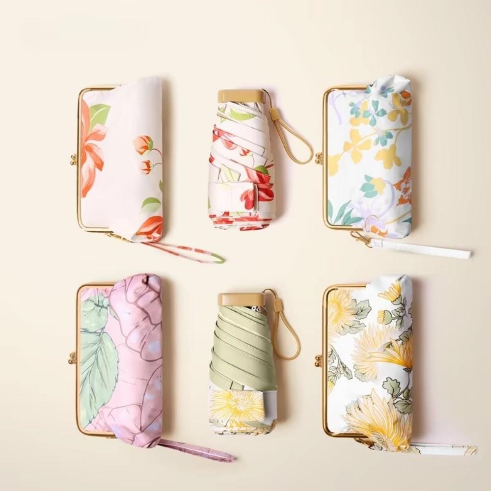 Folding Pocket Rain Umbrella Dual Use Pocket Capsule Parasol Creative Mini Sun Umbrella  Summer
