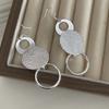 925 Sterling Silver Earrings For Women Trendy Geometric Round Circle Earring Jewelry Prevent Allergy Party Gift Accessories