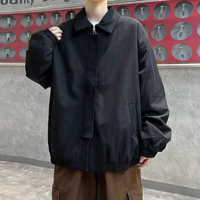 Men's American Retro Lapel Cool Jacket - Trendy Spring/Autumn Style for Couples