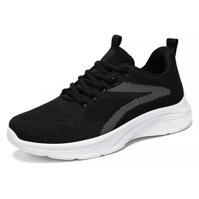 Women's Breathable Knit Casual Running Shoes, Soft-Soled Comfortable Senior Leisure Footwear.