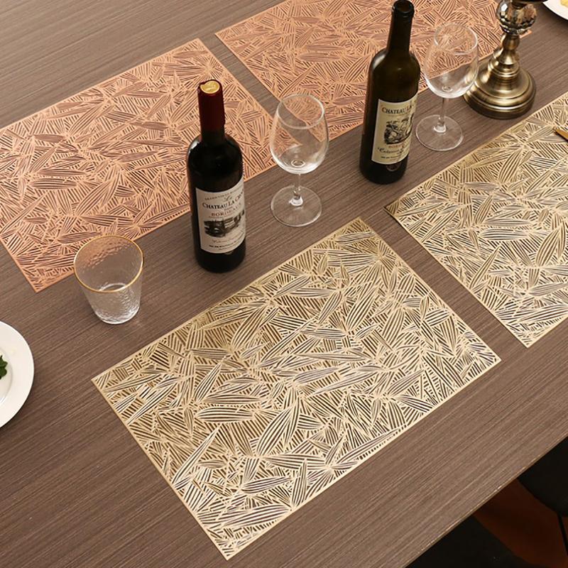 Buy Pvc Bamboo NonSlip Coaster Table Bowl Mat Decoration Heat