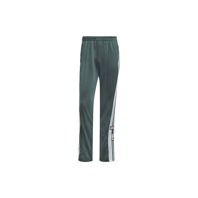 Adidas Originals Adibreak TP Women s Retro Side Snap Button Track Pants Green White H38862 XS
