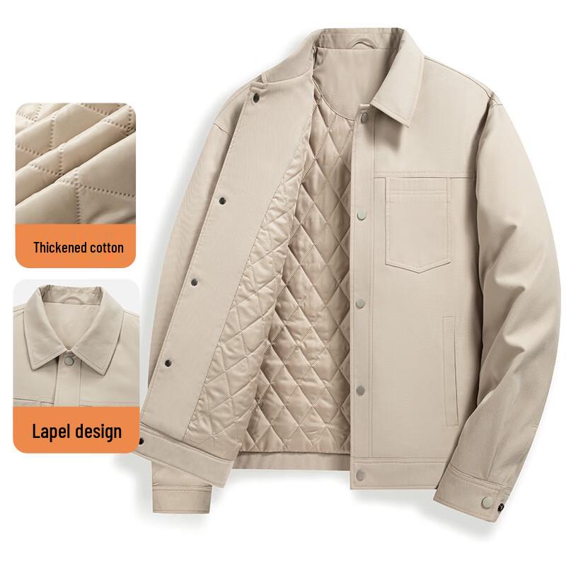 Fengmao Men's Padded Turn-down Collar Workwear Jacket