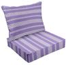 Vargottam Printed Outdoor Deep  Seat  Patio  Cushions Set 2pcs Seat Set All Weather Replacement