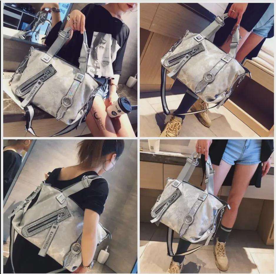 Geantă de mână pentru femei, la modă, în stil occidental, cu diamante, 2023 - geantă versatilă de tip tote, umăr și messenger