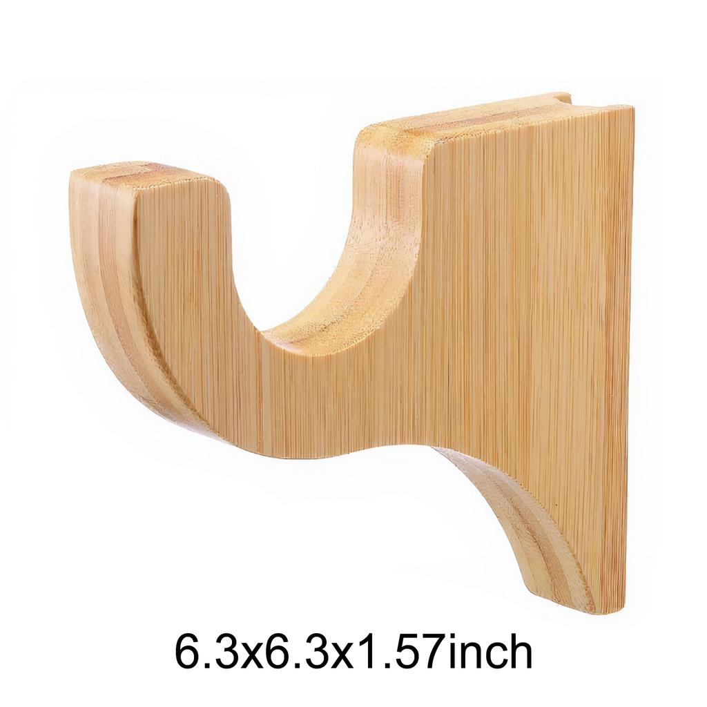 2Pack Curtain Rod Holder for 2in Pole Classics 3 1/2in Return Bracket for Bathroom Bedroom Living Room Kitchen