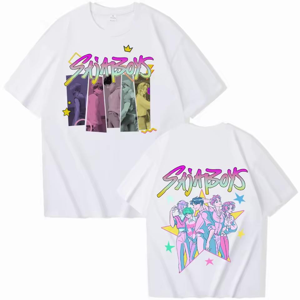 KPop Demon Hunters 3D Saja Boys Print Adule Oversized Short Sleeve Top