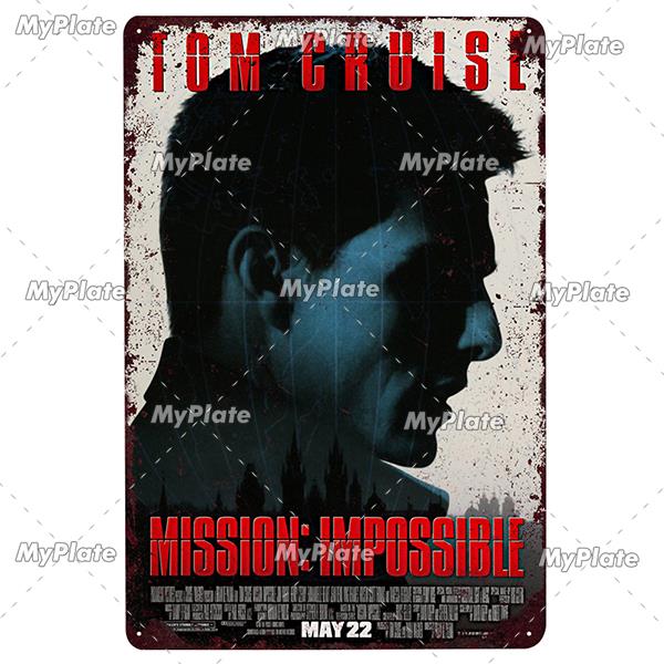 Film Metal Sign Metal Poster Tin Sign Plaque Metal Vintage Wall Decor for Bar Pub Club Man Cave Movie Custom