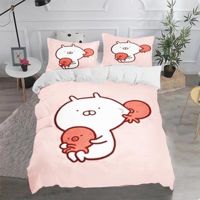 Kawaii Cartoon Juego de Funda Nórdica Lindas Colchas de Cama Para Niños Adolescentes Niñas Decoración de Dormitorio Regalo de Pascua Para Amigos