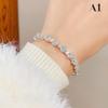 Elegant  Imitation Pearl Bracelet Multilayer Stretchable Pearl Bracelet