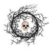 Halloween Indoor Décor: Black Withered Branches Wreath