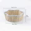 1PC Bin Foldable Rattan Style Bohemian Style Desktop Multipurpose Handwoven Eco-Friendly Paper Rope Minimalist 31x31x10cm