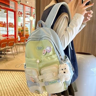 New Student Schoolbags for Primary School Girls with High Looks and Junior High School Students with Multiple Backpacks
