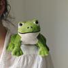 Green Magnetic Frog Stuffed Animal Plush Shoulder Plushie Toys Kawaii Frog Party Daily Fashion Decor Boys Girls Birthday Gifts