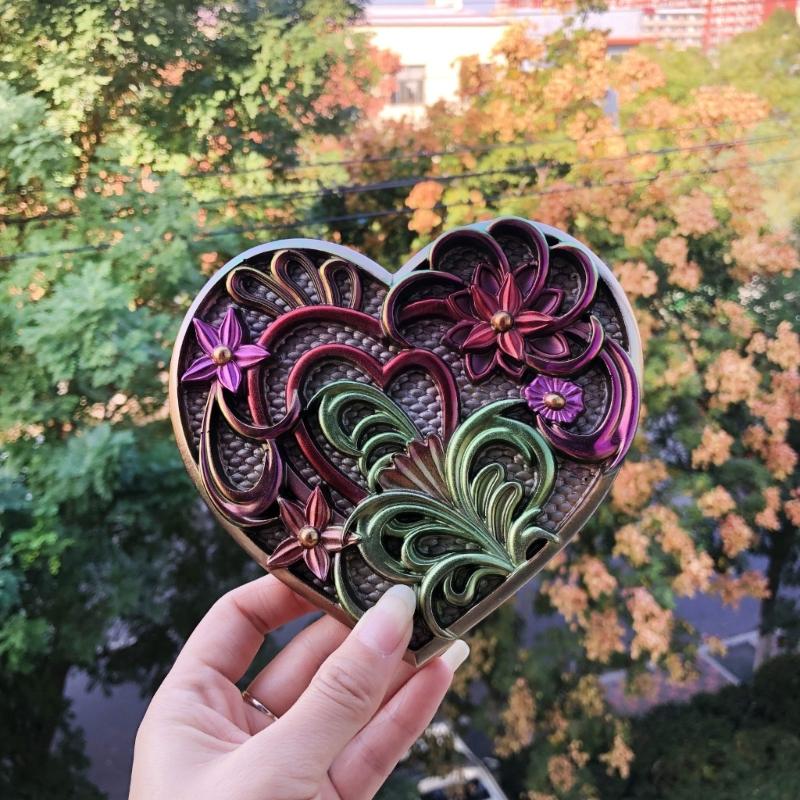 Creative Heart Shaped Flower Silicone Mold Easy To Use for Handmade Soap, Resin, and Cake Decoration DIY Craft Too