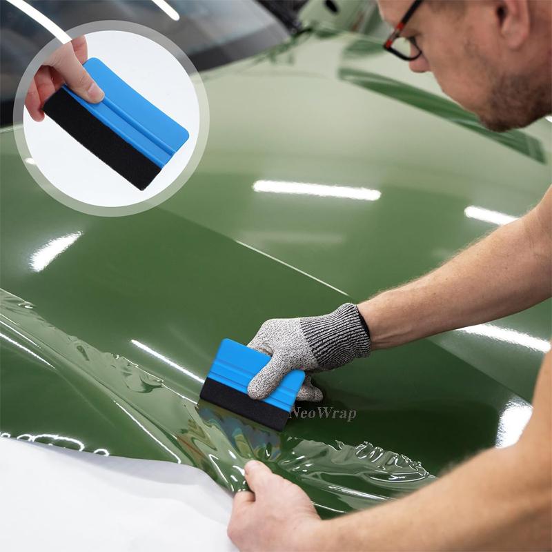 20Pcs Car Adhesive Vinyl Squeegee Tool Felt Edge Scraper 4 Inch Wrap Spatula Bubble Removal Window Tint Wrapping Tool