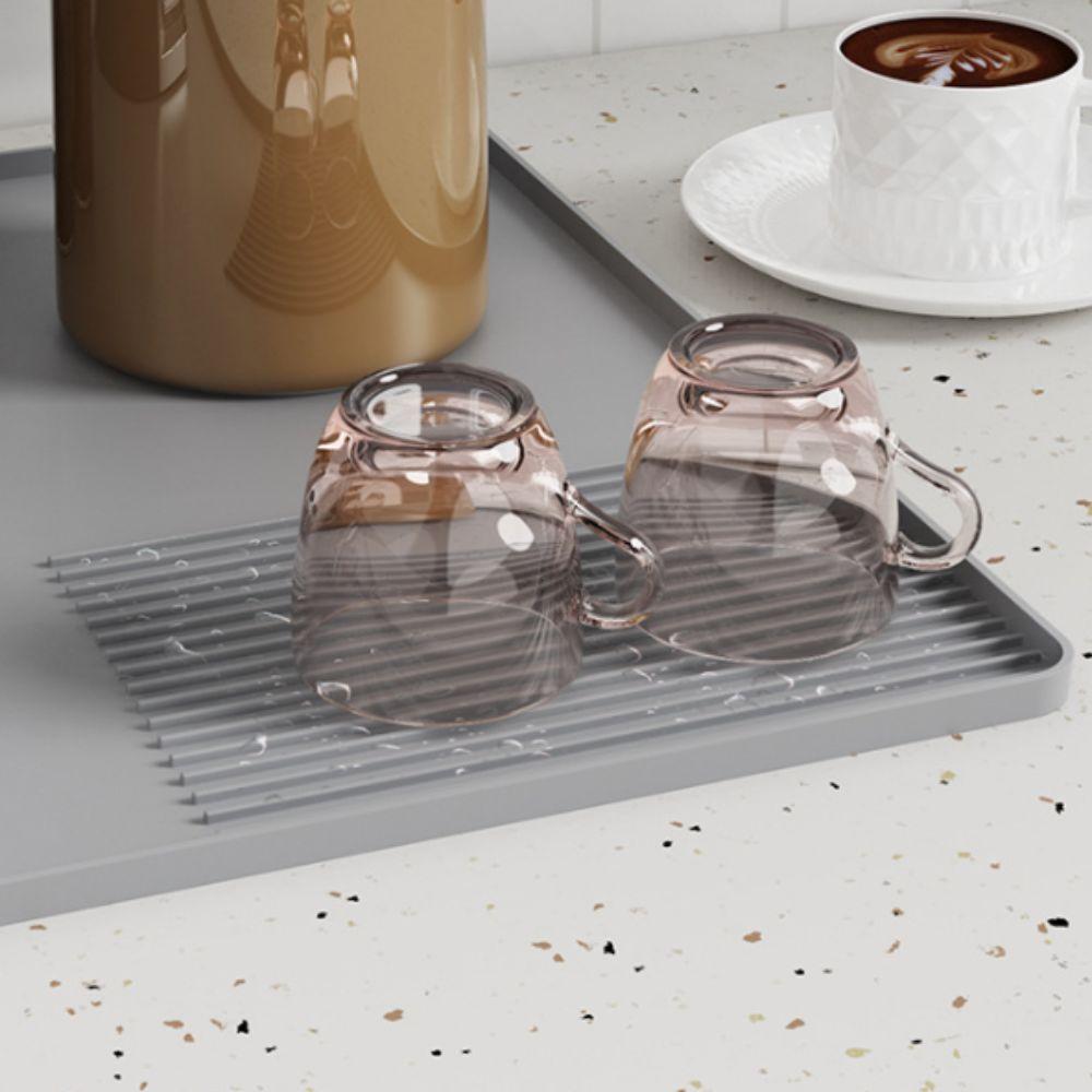 Heat Resistant Coffee Machine Silicone Mat Anti-slip Coffee Bar Mat  Dining Table