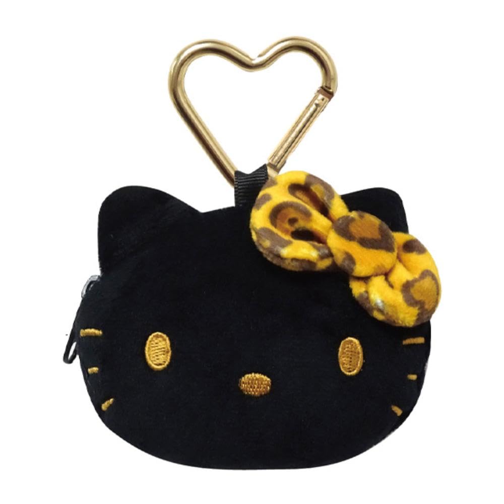 

K Company Hello Kitty Coin Purse (Leopard Print) Black/Brown KTH-KZ-BKB