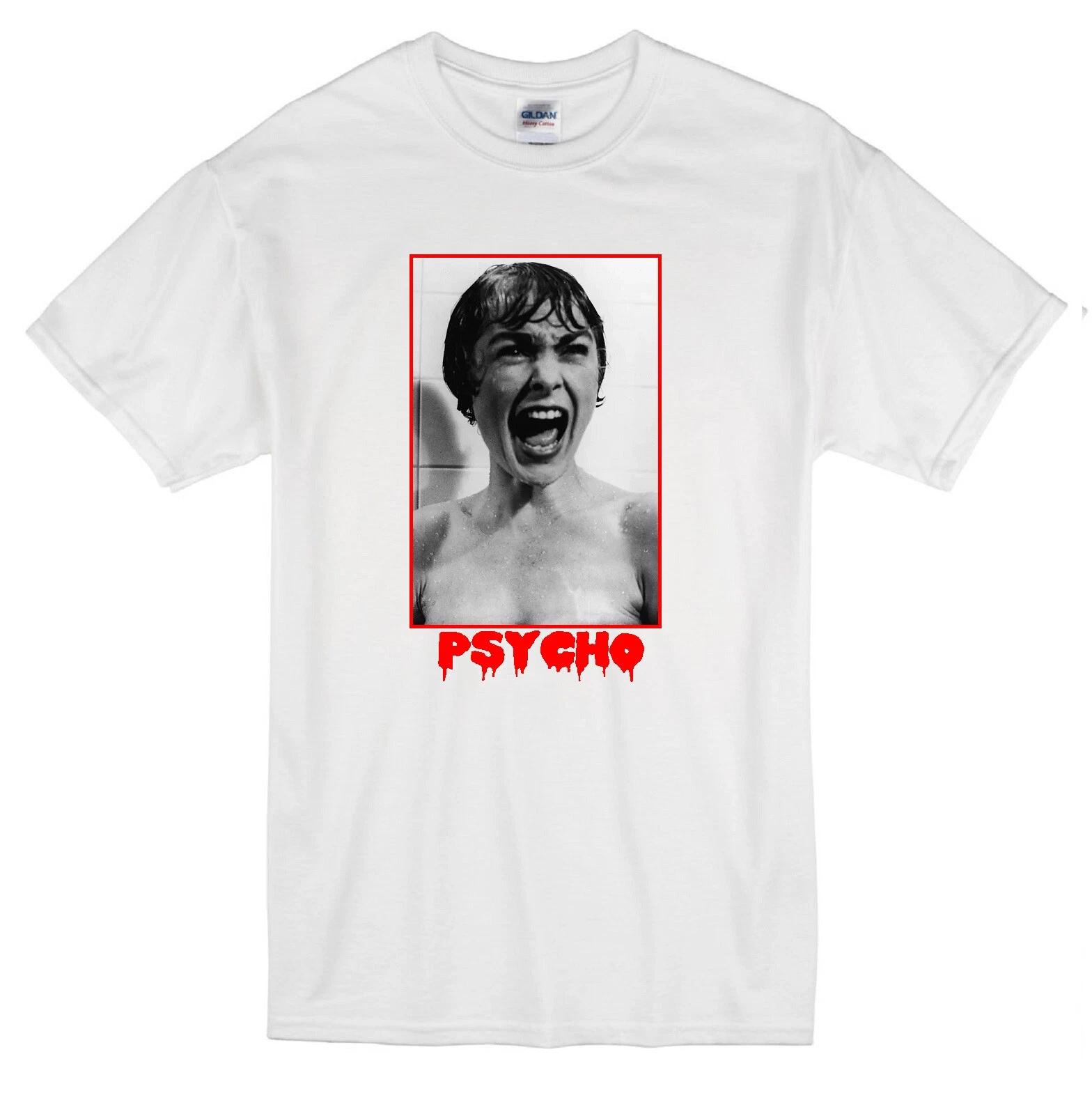 PSYCHO SHOWER SCENE JANET LEIGH MARION CRANE ALFRED HITCHCOCK WHITE T-shirt 3XL