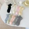 Mid-calf Women's Socks Candy Color Mesh Tube Socks Trendy Casual Ankle Socks Casual Daily