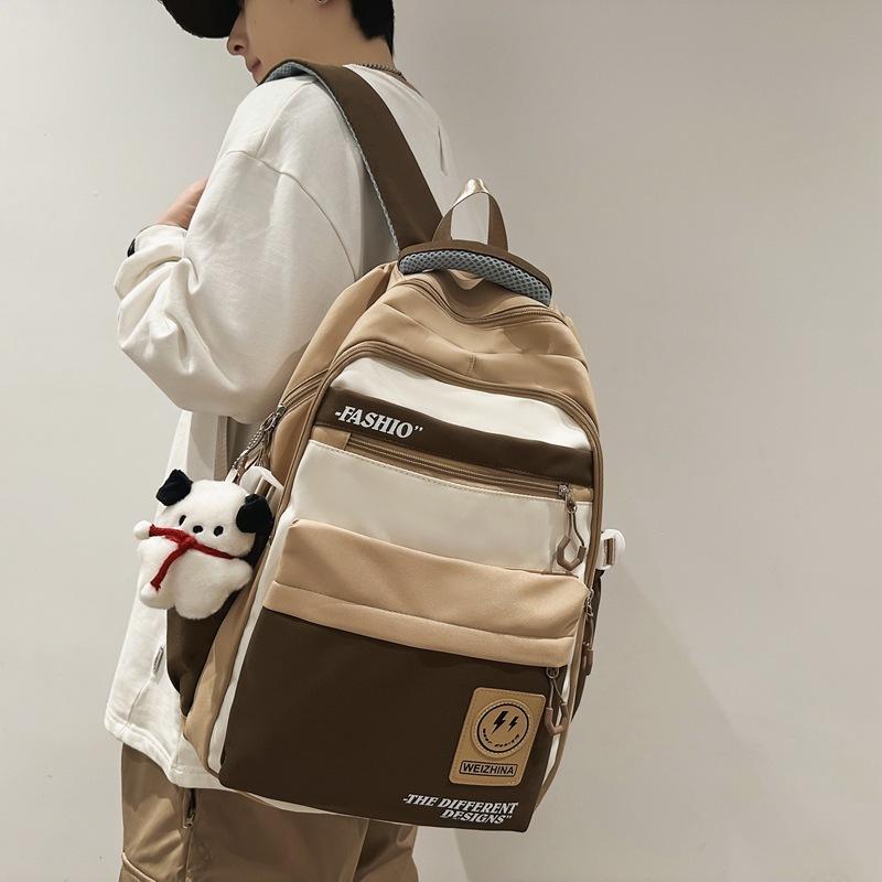 Schoolbag Female Korean Version Harajuku Backpack Campus Style Junior High School Student Schoolbag Female Simple Large-capacity Backpack