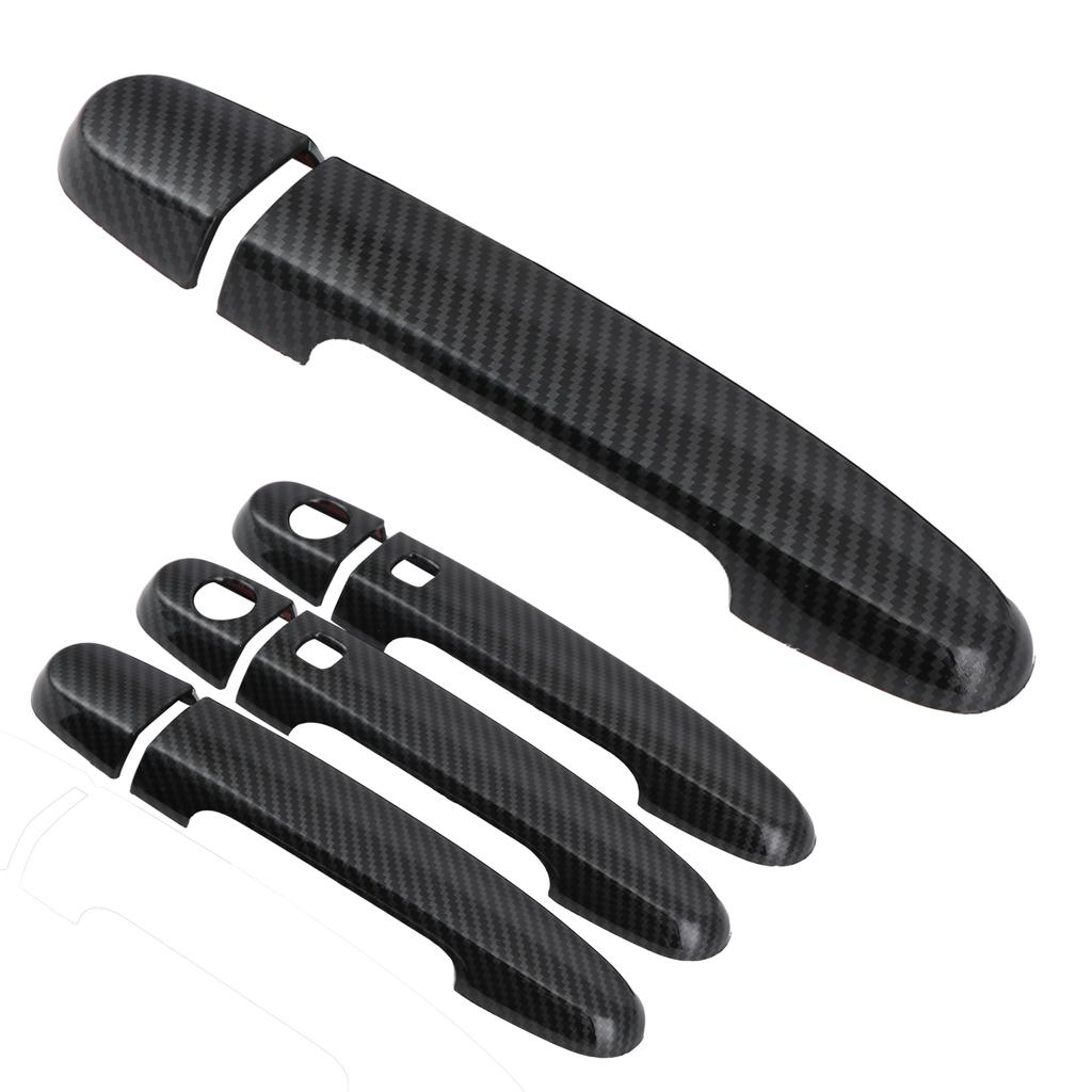 Exterior Door Handle Cover Complete Kit Carbon Fiber Decor Fit for Prius 20 2005‑2010