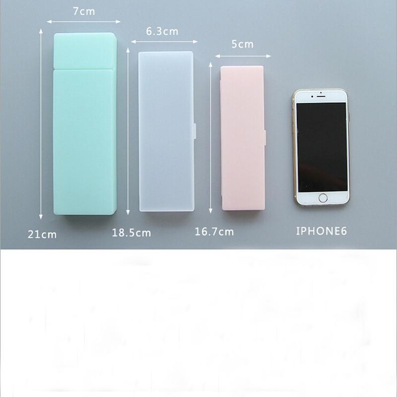 Creative Plastic Pencil Pen Box Makeup Case Multifunction School Supplies
