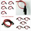 5PCS Car 2Pin Way Wiring Quick Connect Disconnect 18 Gauge Harness SAE Connector