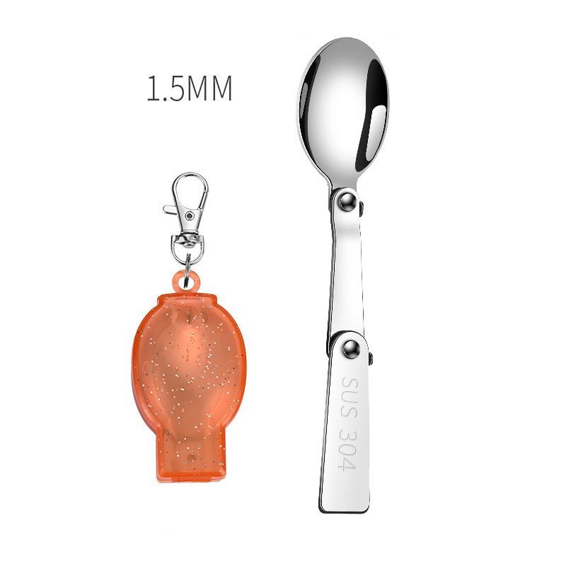 Outdoor Camping Folding Spoon With Box Stainless Steel Spoon Multifunctional Portable Foldable Travel Tableware Picnic Tool