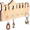 Ofixo 5 Hooks Stylish Key Hanger Wall Mounted  (Pack Of Home Keys Wooden Key Holder Wood Keys Organizer For Office & Hom