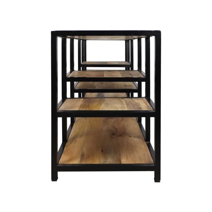 Levels TV Cabinet Natural/Black 140x40x55 - HSM - Contemporary - Design - Door(s) and Drawer(s)