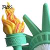 Bald Eagle Decor 3D Printed Goddess Ornament, American Flag Wings Statue, Durable Decorative Statue And of Liberty Figurine for Home Office Non-fading