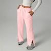 Women's Fashion Casual Wide Leg Sweatpants with Split Hem for Everyday Wear