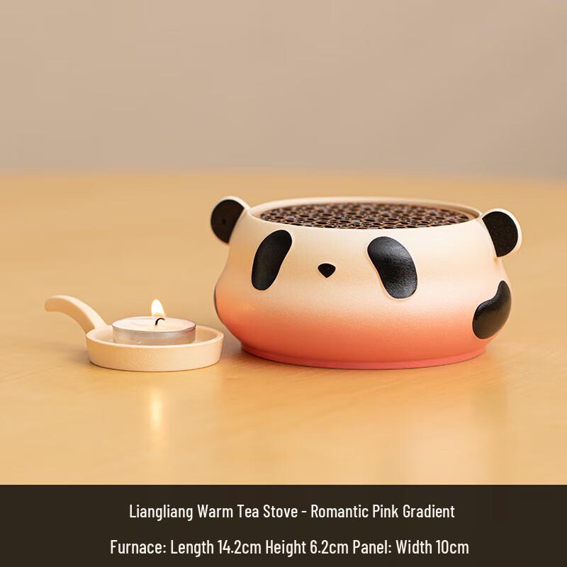 Керамический подсвечник-подогреватель для чая в виде панды