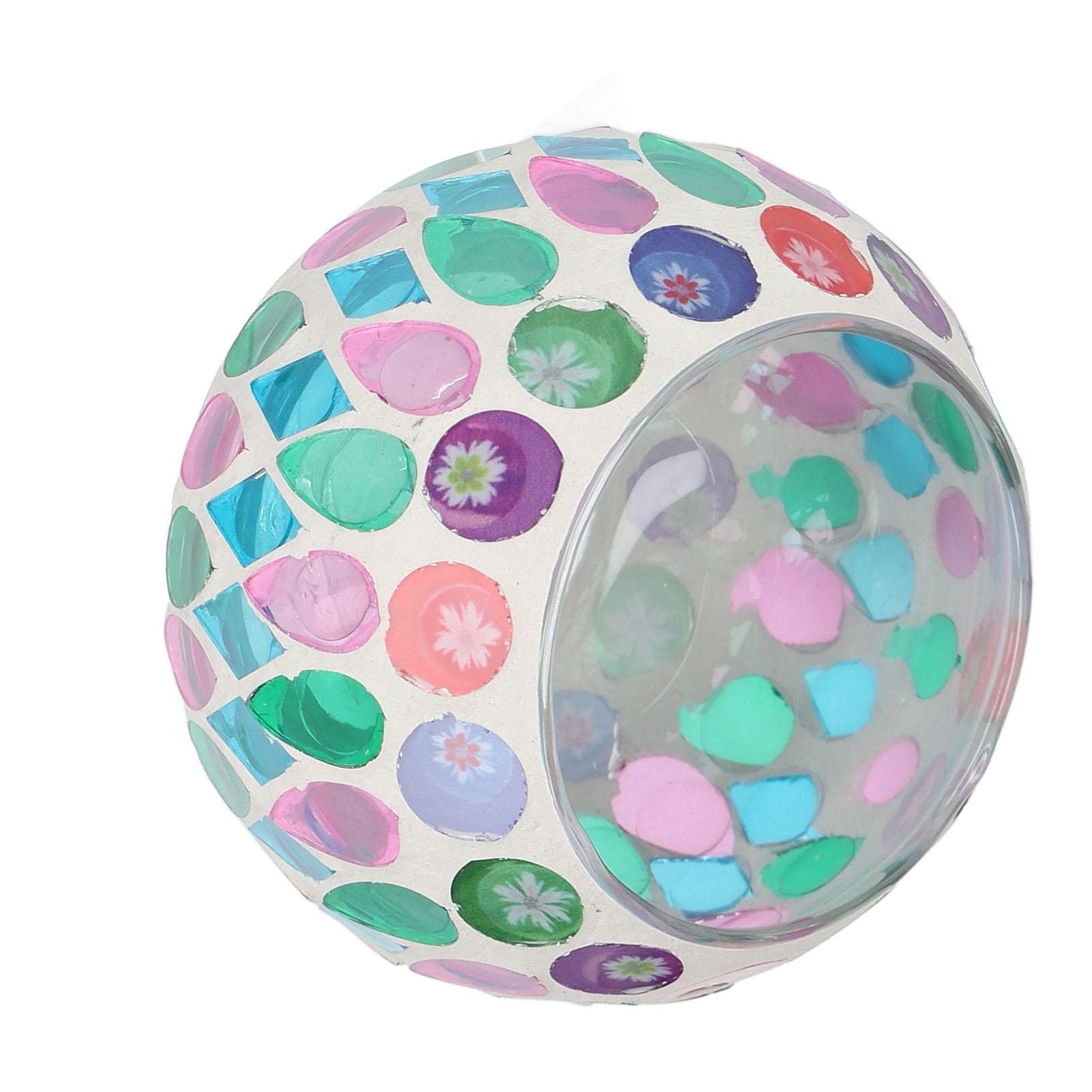 

Мозаичный стеклянный подсвечник цветной подсвечник для чайной свечи для дома, ресторанов, вечеринок, юбилеев, украшение