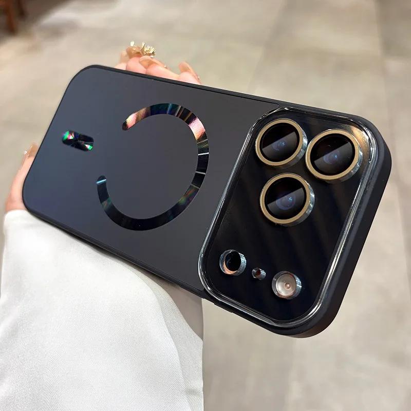 17 promax Air Case Big Window Flowing Light for Magnetic Case for For Iphone 17 16 15 14 13 17 Pro Max Phone Cover 17pro
