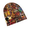 Biihudu African Tribal Hats For Women & Men - Funky Bonnet Beanie With Tribal Patterns, Ethnic Cultural For Festivals, Parties,