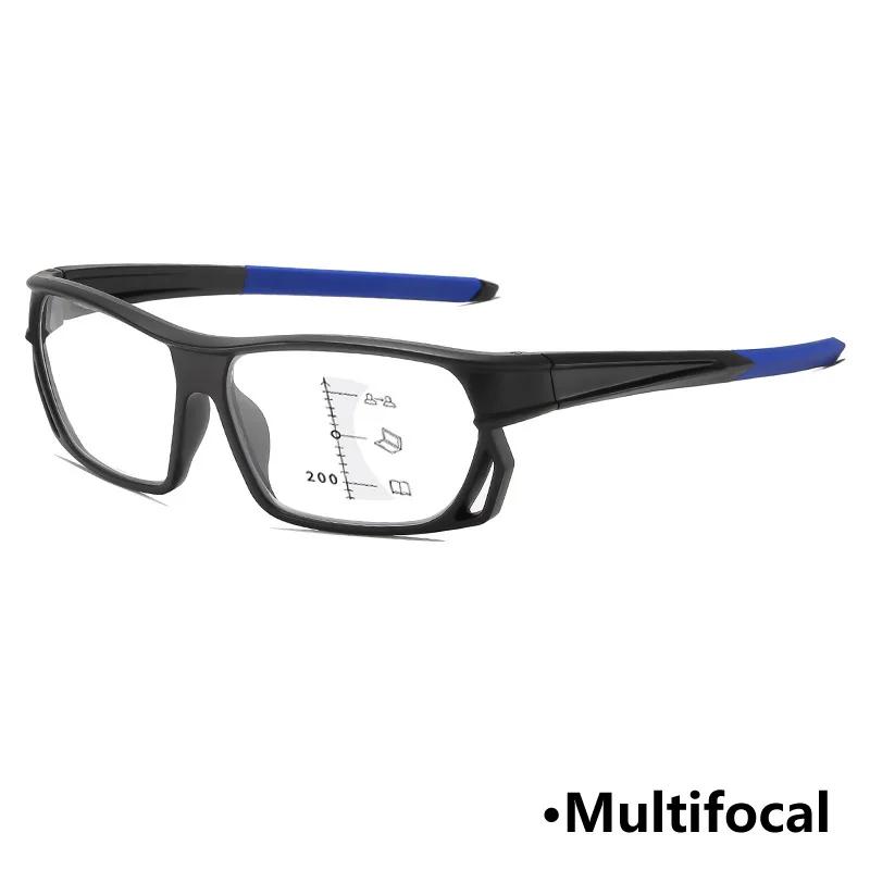 Blue Light Protection Glasses For Far And Near Distances Sports Photochromic Multifocal Reading Glasses Hd Presbyopia Glasses