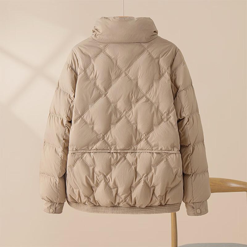 Women's Stand-Collar Zip-Up Down Jacket