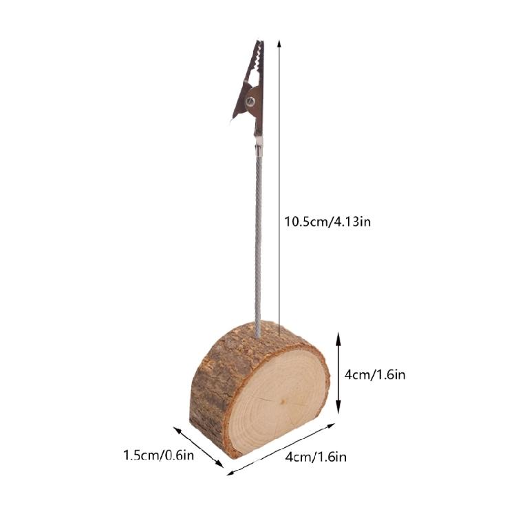 20 Pieces Name Card Holder with Clip Photo Holder Place Card Holder Photo Stand Memo Holder for Business Cards
